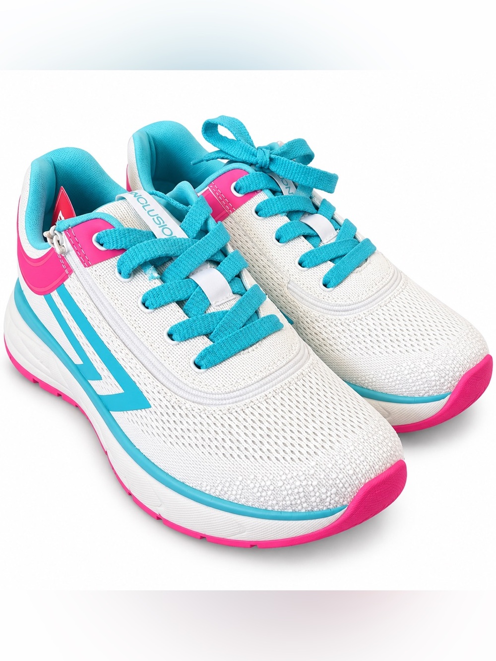 Billy light grey and turquoise sport inclusion too size 9